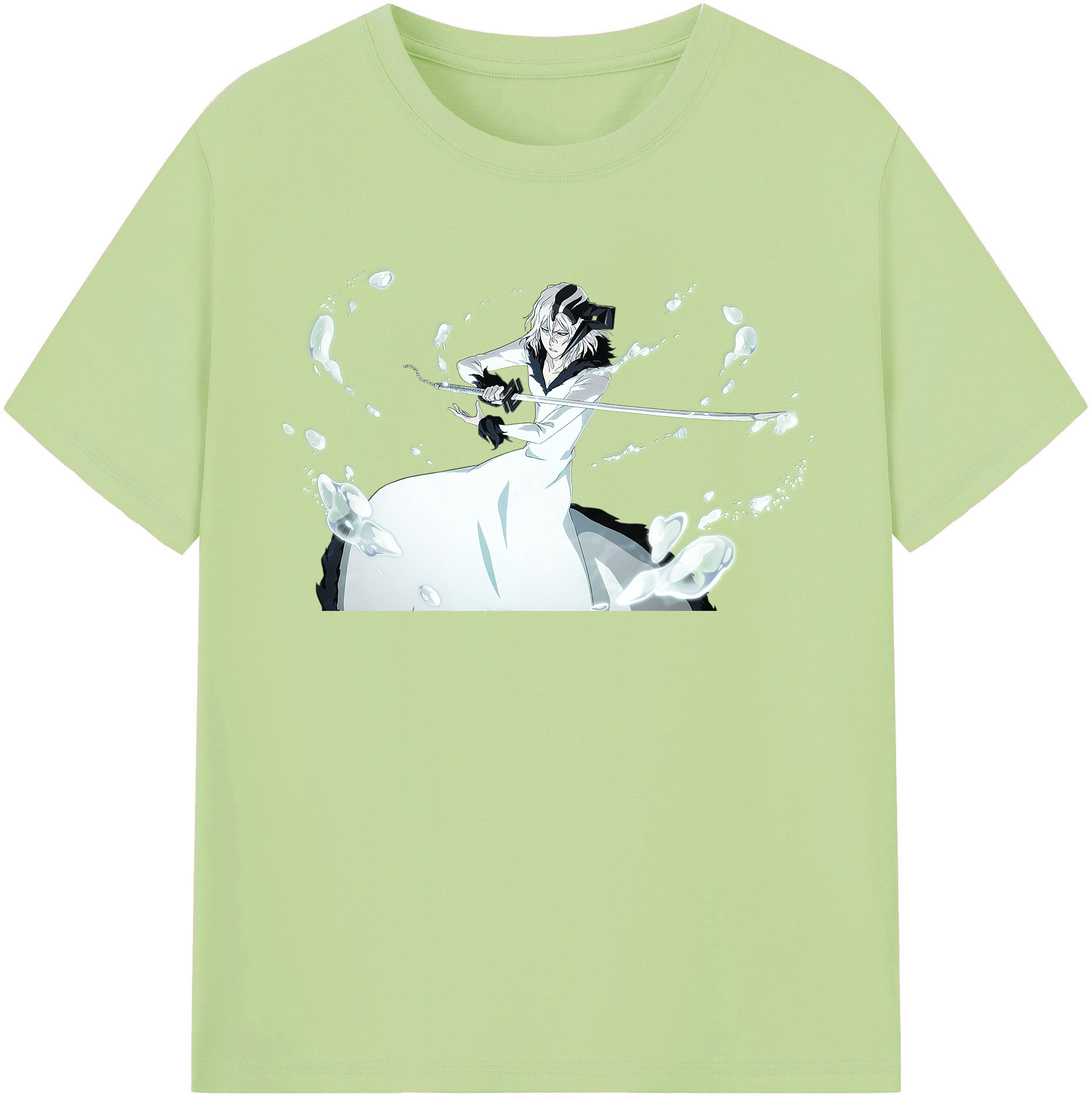 （画像用） ブリーチ 黒崎一護（くろさき いちご）BLEACH Kurosaki Ichigo 綿100％半袖Tシャツ（フロントプリント）